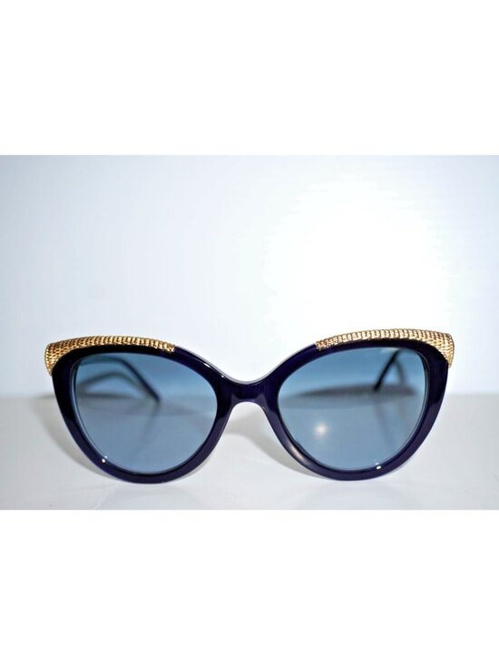 BOUCHERON BC 0116S 002 Blue Acetate, Metal Sunglasses France Designer main image 6